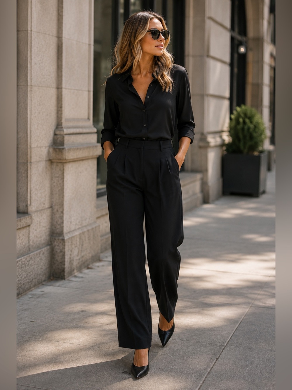 Open edit high waisted black dress pants size small new with tags